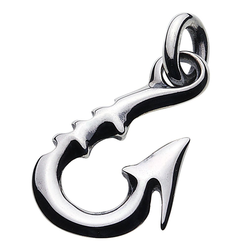[セノーテ] エッジ フィッシュフック ペンダント【シルバー925 シルバーアクセサリー】 p0491