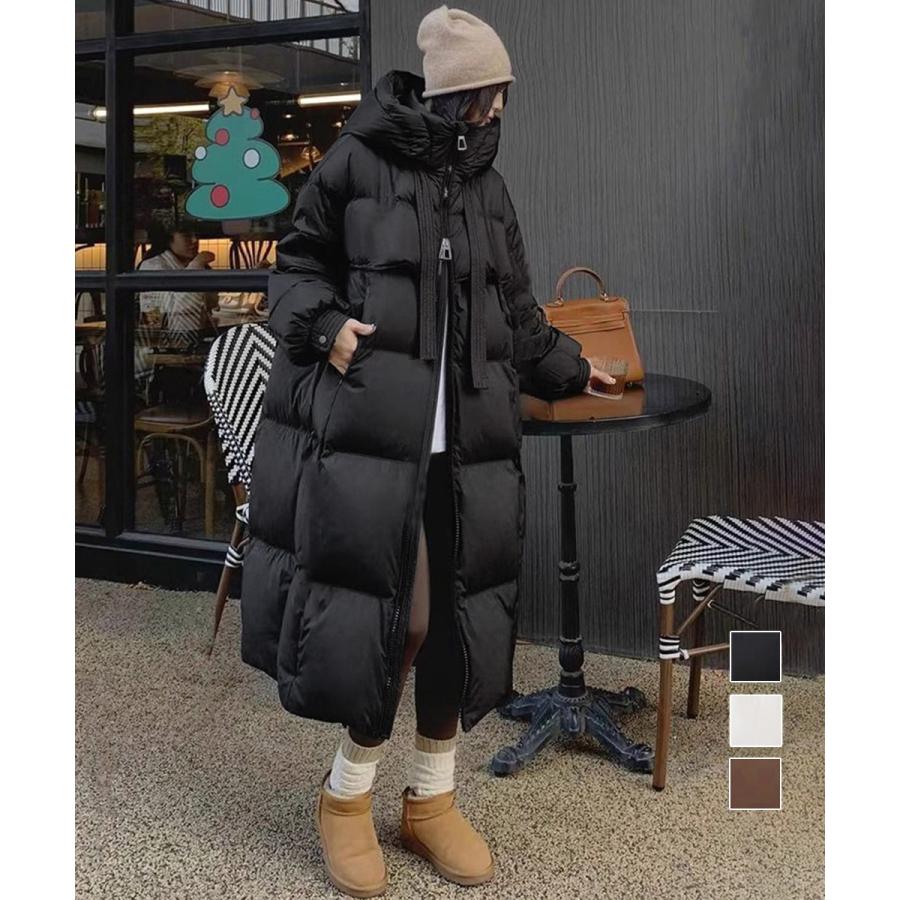 人气 新作 フード付きフェイクダウンコートレディース