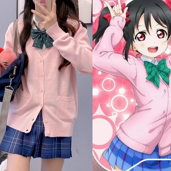 Starry マジカルガールセーラーカーディガン　ピンク Amazon | fenglin love カーディガン スクール制服 学生服