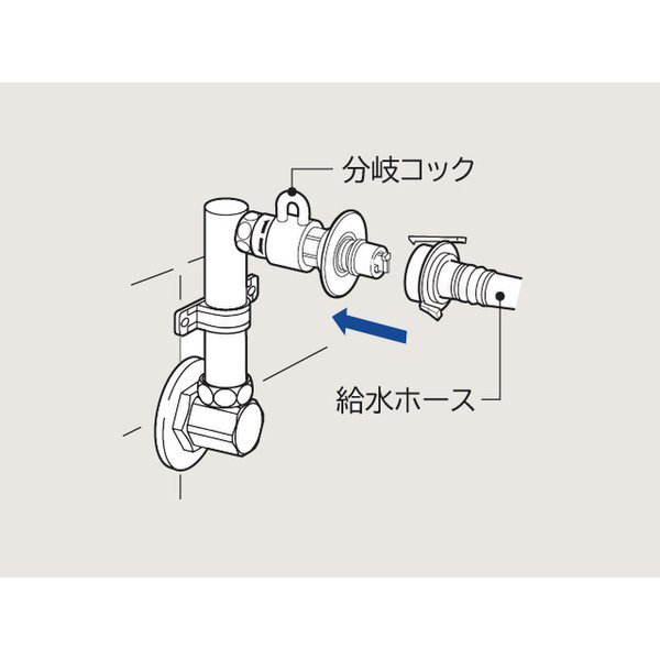 CB-L6 [洗濯機用 壁ピタ水栓 (オートストッパー付)]