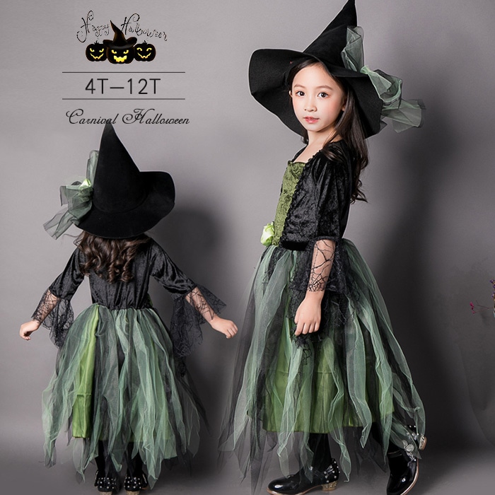ハロウィン 衣装 お姫様 ドレス 巫女 魔女 コスプレ コスチューム 子供用 ハロウィン 仮装 子供 キッズ 女の子 仮装 変装 イベント ワンピース 演出服 パーティー ハロウィーン ステージ衣装