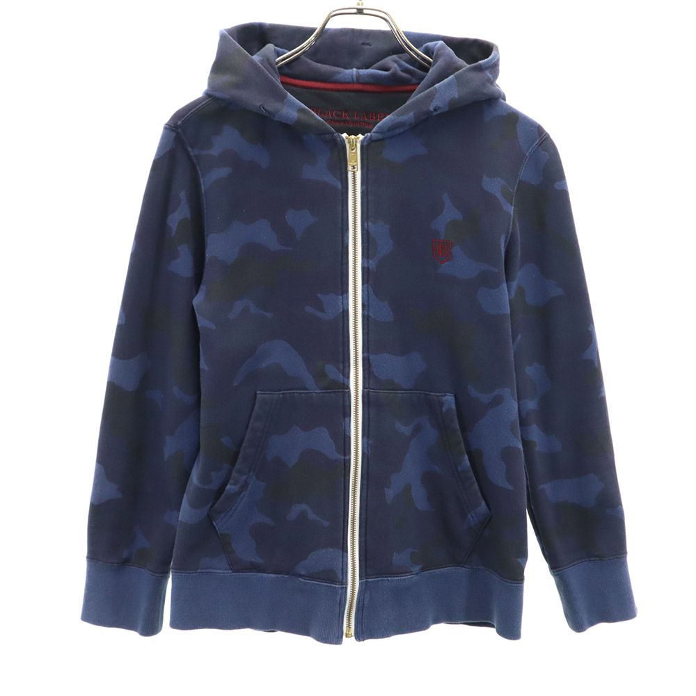 三陽商会 カモフラ柄 長袖 ジップパーカー 2 ネイビー系 迷彩 スウェット メンズ