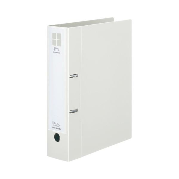 (まとめ) コクヨ Dリングファイル(スムーススタイル) A4タテ 500枚収容 背幅75mm オフホワイト フ-UDS450W 1冊 (×5セット)