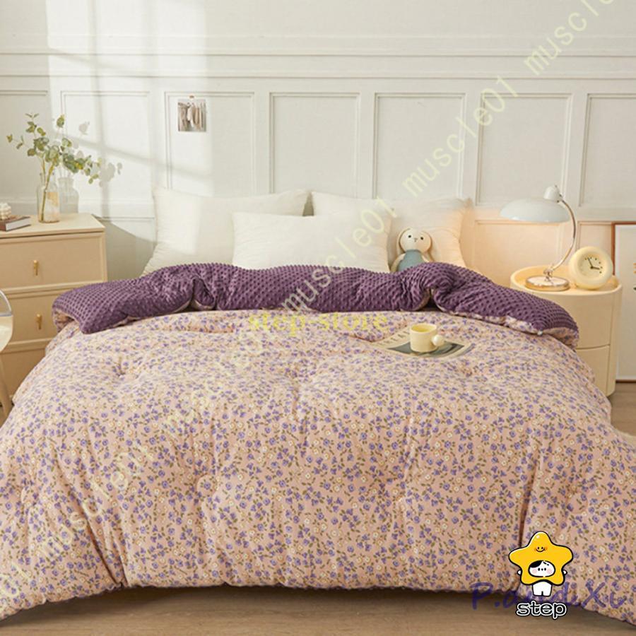 最短出荷 掛け布団 接触温感 冬 暖かい 掛けふとん 冬用 ふわふわ 両面使える 軽くてあったか 保温 断熱 フランネル生地 シングル ピンク イエロー 洗濯機OK 掛け布団