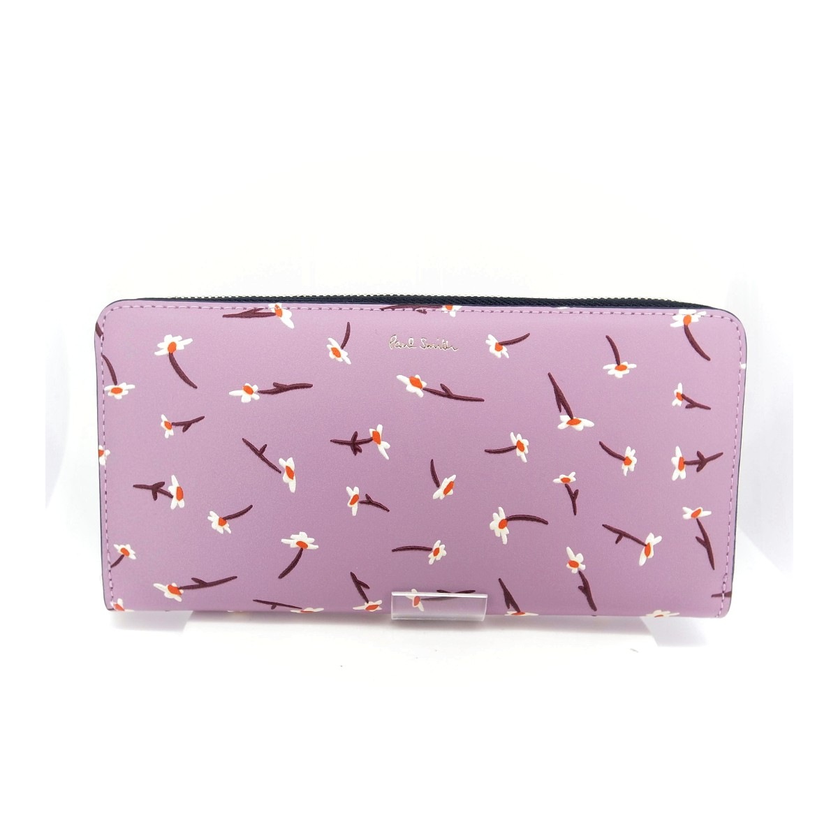 ラウンドファスナー小銭入れ付長財布 PWD883 レディース ライラック 質屋出品