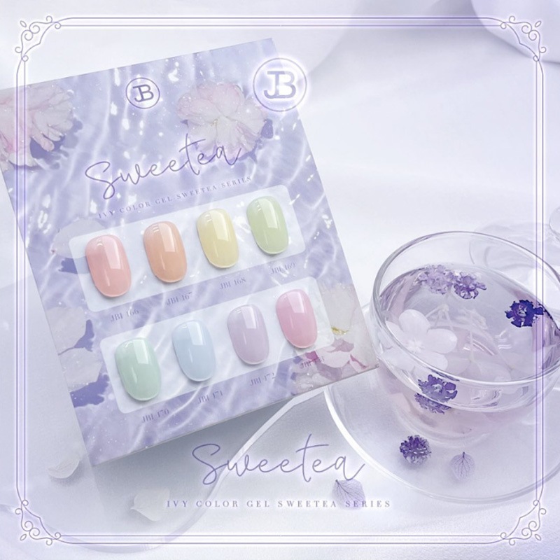 [GRACIA JIN B] 【SWEETEA スウィーティー】 SYRUP 11ml 8色 セット / 花びらが染まった雰囲気のシロップジェルネイルコレクション