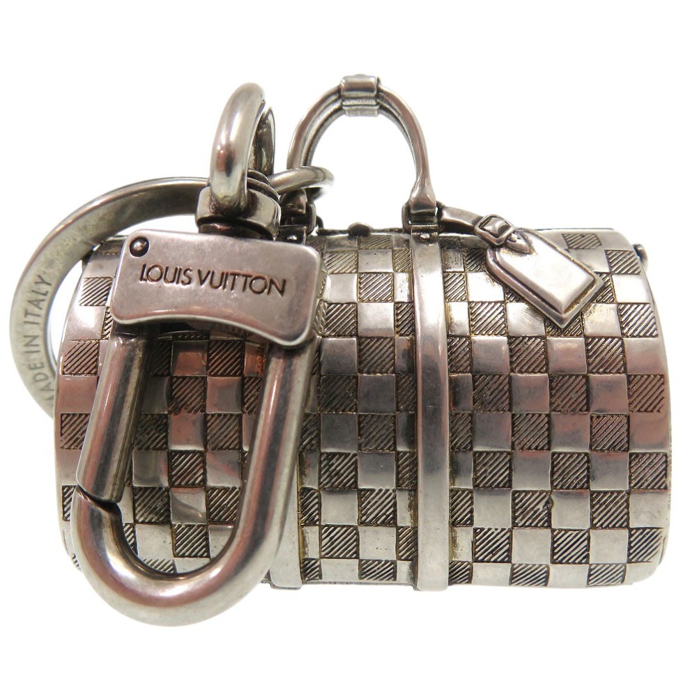 美品 ザ キーポル チャーム ダミエ M00023 キーホルダー メタル/メタル シルバー LV 1158【中古】 レディース