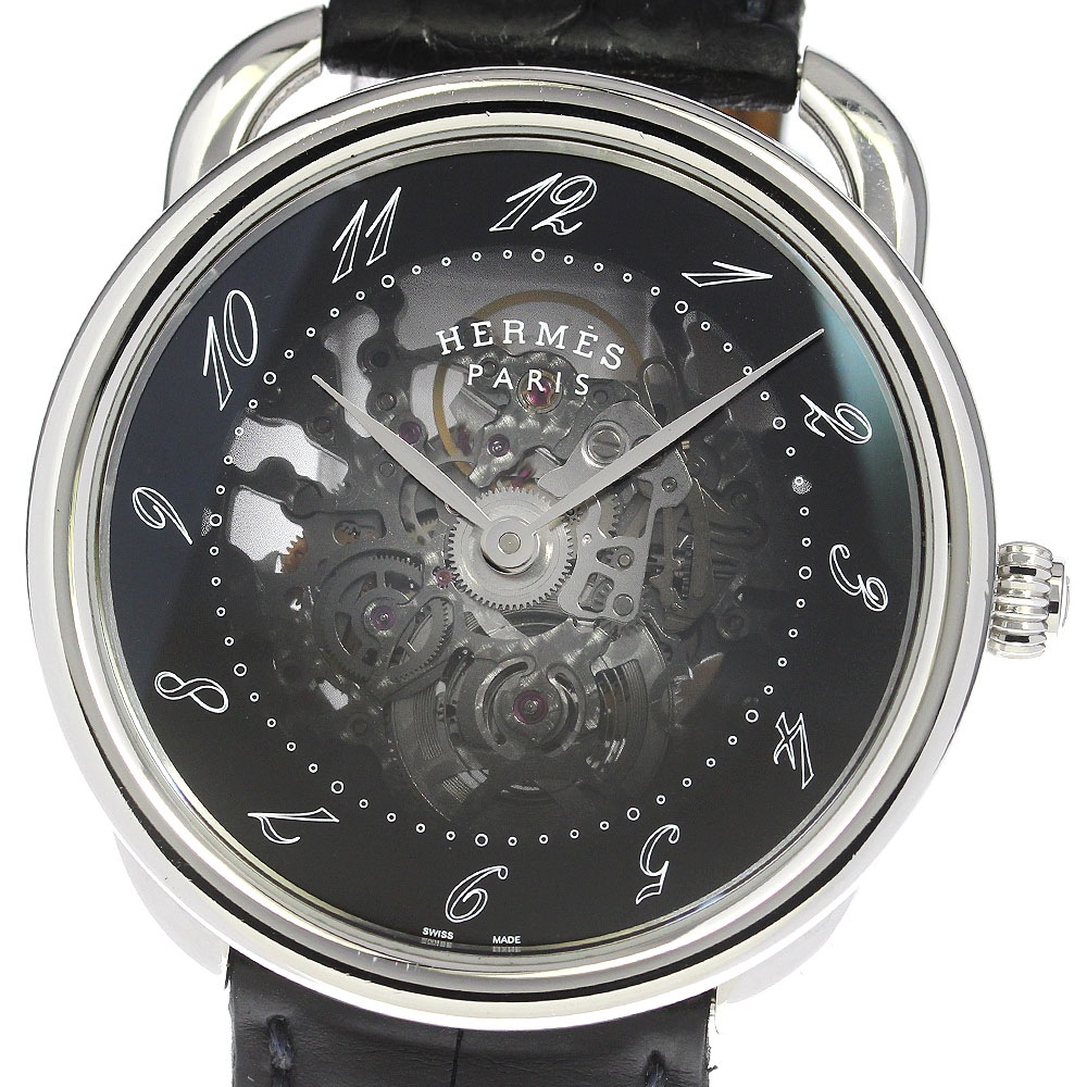 エルメス HERMES AR.710 アルソー スケレット 自動巻き メンズ _811943【中古】