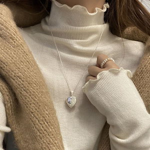 あったか！カシミヤタッチ 韓国ファッション ニット 無地 セーター 大人気 ニットトップス 長袖 ニット ベーシックニット