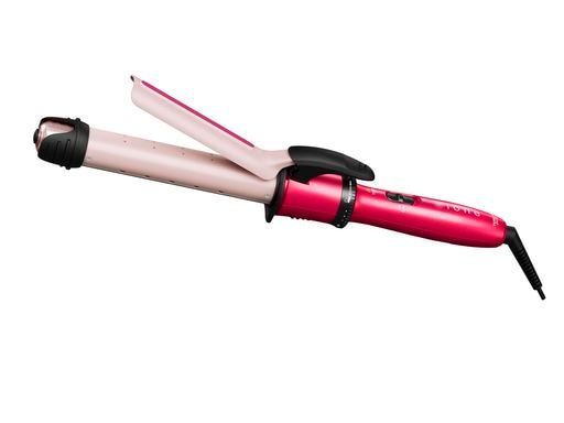 テスコム ヘアアイロン コテ 26MM 温度調整/スチーム/自動電源OFF らく抜きプラグ スパークルピンク IPM1826 P