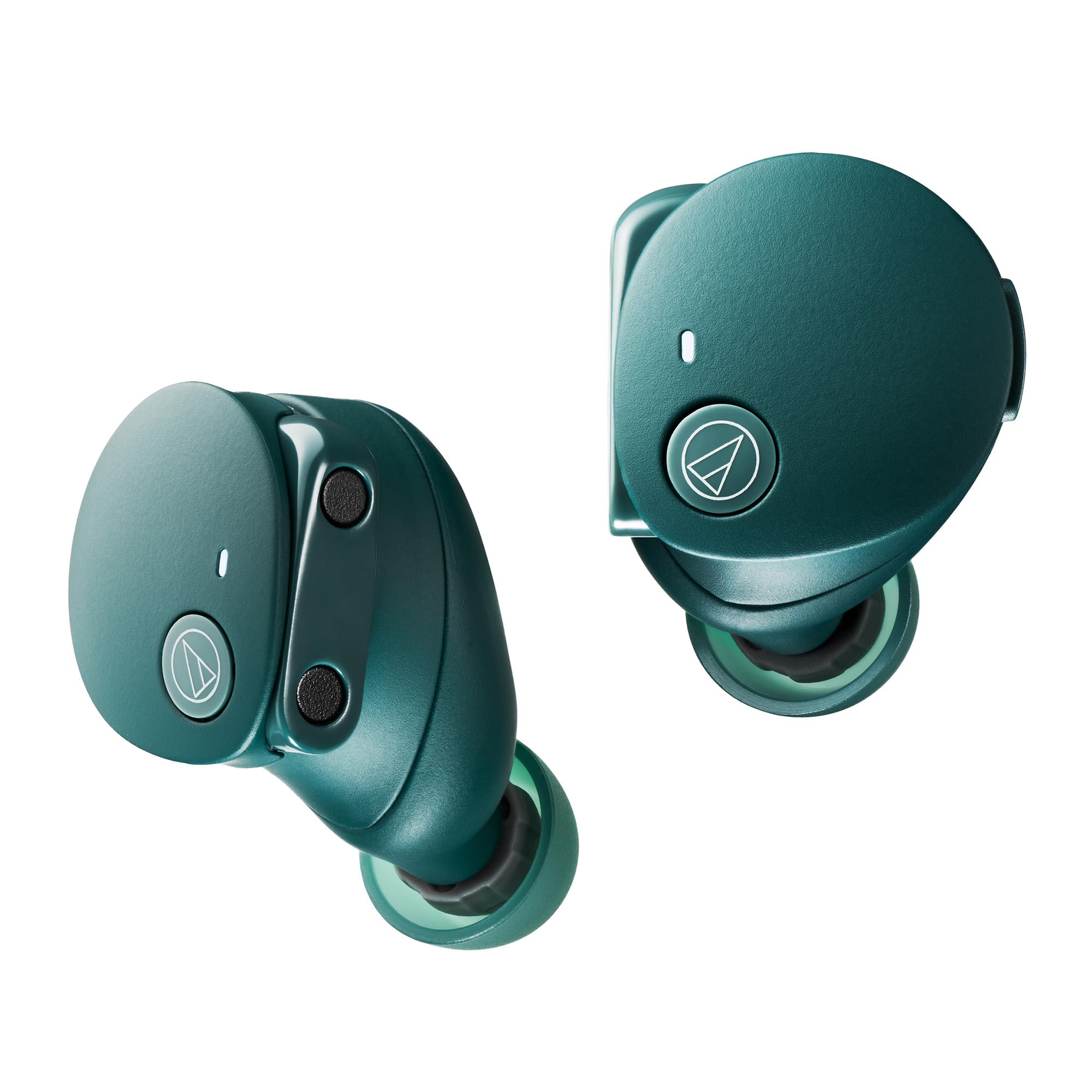 オーディオテクニカ ATH-CKS50TW2 GR(E) ワイヤレスイヤホン Bluetooth 5.3 ノイズキャンセリング 重低音 LE Audio対応 オリジナルステッカー付き マグネティックス