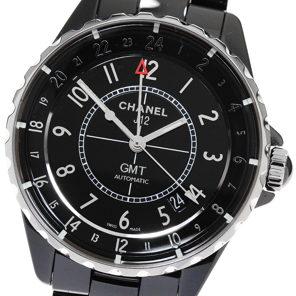 シャネル CHANEL H3102 J12 GMT 黒セラミック 自動巻き メンズ 良品 _849627【中古】