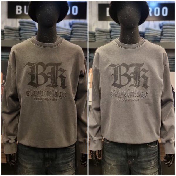 男性用3段ミニ裏毛ヴィンテージグラフィックスウェットシャツ_US