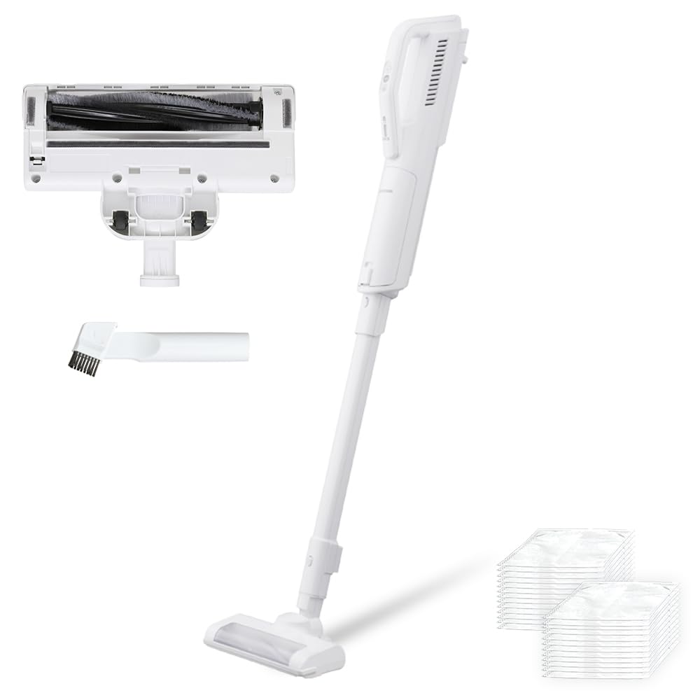 【紙パック式】 (IRIS OHYAMA) 掃除機 コードレス 極細軽量 ハンディ 紙パック スティッククリーナー 軽量1.6kg 充電式 SBD-76P-W ホワイト