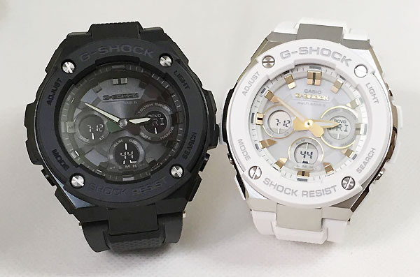 恋人たちのGショック ペアウォッチ G-SHOCK BABY-Gスチール同士 カシオ 2本セット アナデジ GST-W300-7AJF GST-W300G-1A1JF クリスマス