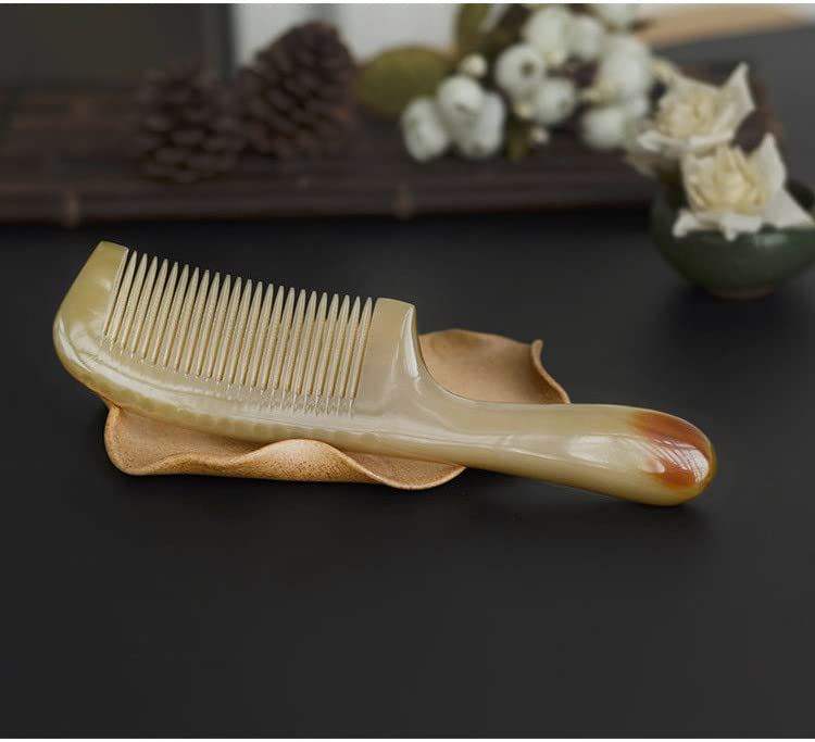 牛角櫛一本 ヘアコーム 櫛くし 頭皮マッサージ 髪 ヘアアクセサリー ギフト
