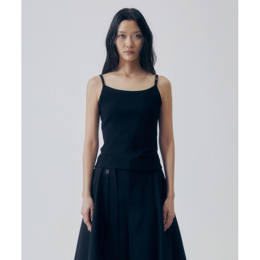 TREEMINGBIRD PanelCut Sleeveless Top Black TM2535TS004