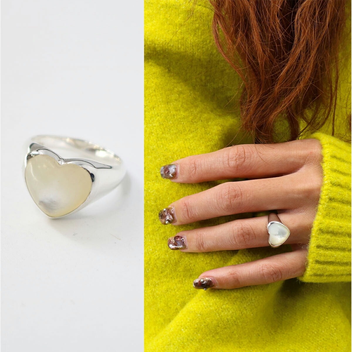 Pearl Heart Ring Sml ハートモチーフリング パール 指輪 シルバー プレゼント ギフト アクセサリー ブランド