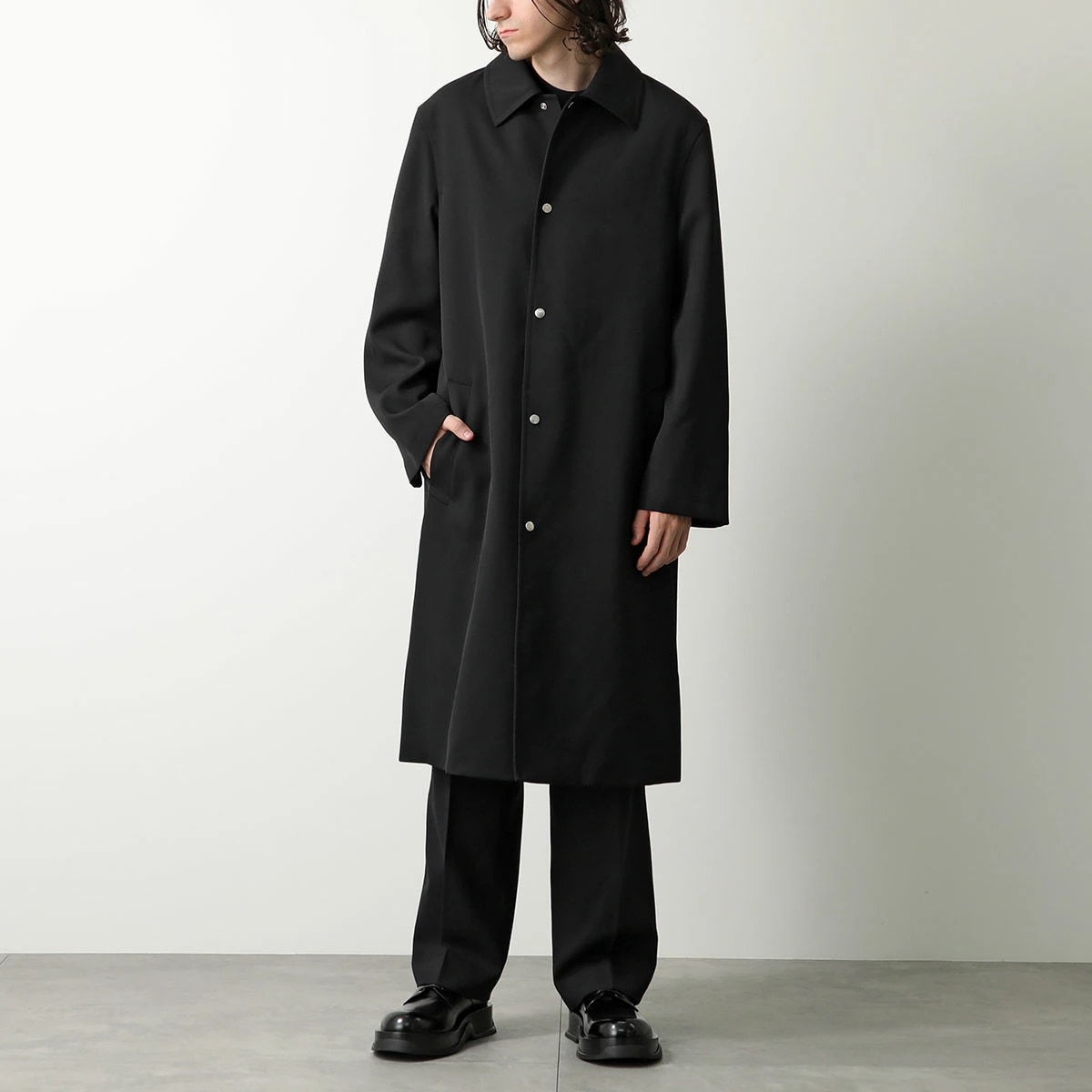JIL SANDER ジルサンダー コート WORDROBE W SPORT COAT 04 ワードローブ J23AA0006 J40002 メンズ ステンカラー ロング丈 GABA ウールギャバジン