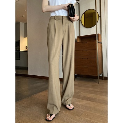 2025モップ長ズボンエアーパンツ神パンツ女中ハイウエストワイドパンツスリム脚春秋ワイド9分