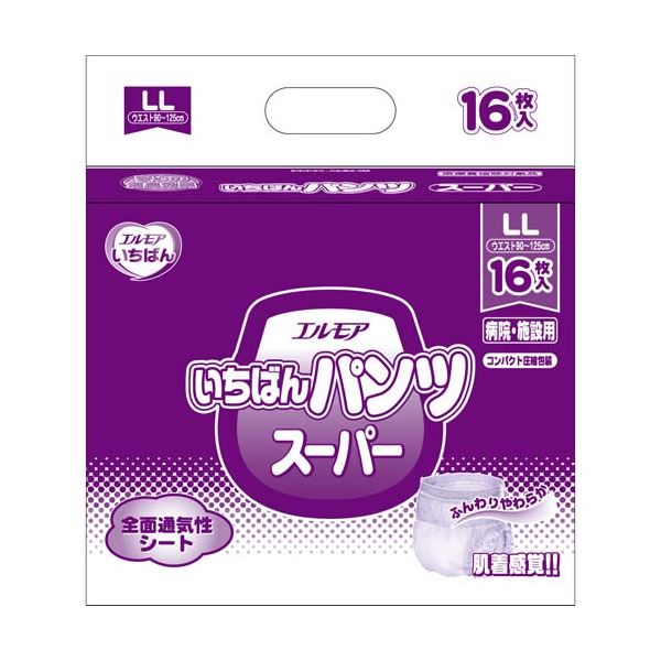（まとめ） カミ商事 いちばんパンツスーパーLL16枚(×2セット)
