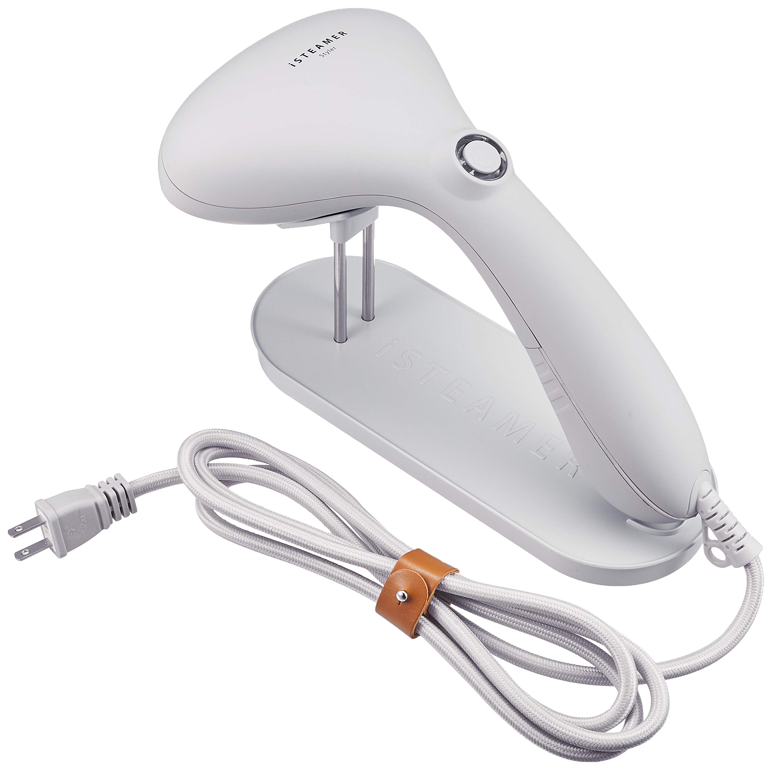 iSTEAMER(アイスチーマー) 衣類スチーマー ハンガースチームアイロン 除菌・消臭・花粉症対策 25秒時短スチーム 580ｇの超軽量 IST-GL（グレー）【訳アリ】