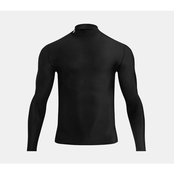 1390099-001 ブラック 男性 UA コンプレッション 長袖Tシャツ 機能性 速乾性 レギンスフィット