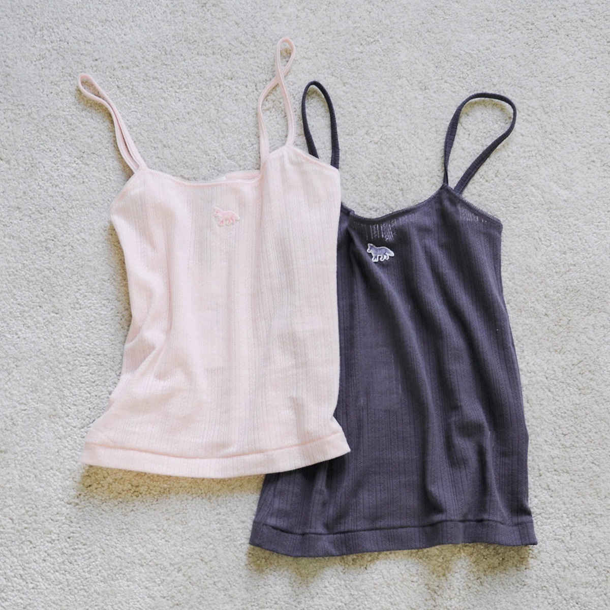 MAISON KITSUNE メゾンキツネ キャミソール OW00608 KA0027 レディース ベイビーフォックスパッチ ノースリーブ カラー2色 【mega】