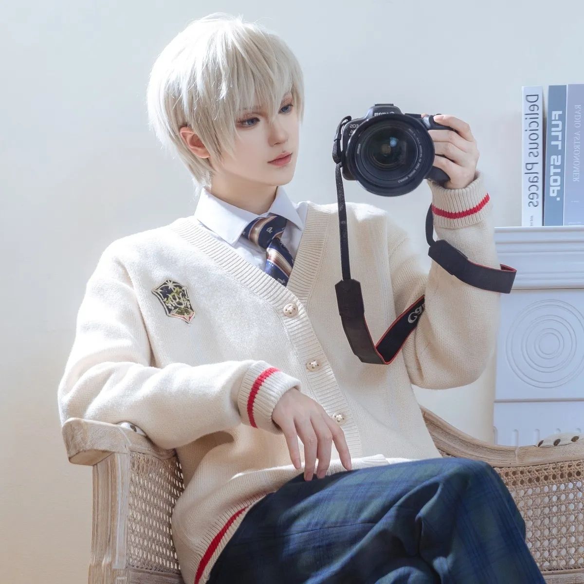 恋と深空 セーター（コスプレ衣装） セイヤ / Xavier 款 イエロー色 日常服兼用 ハロウィン・クリスマス・文化祭仮装適