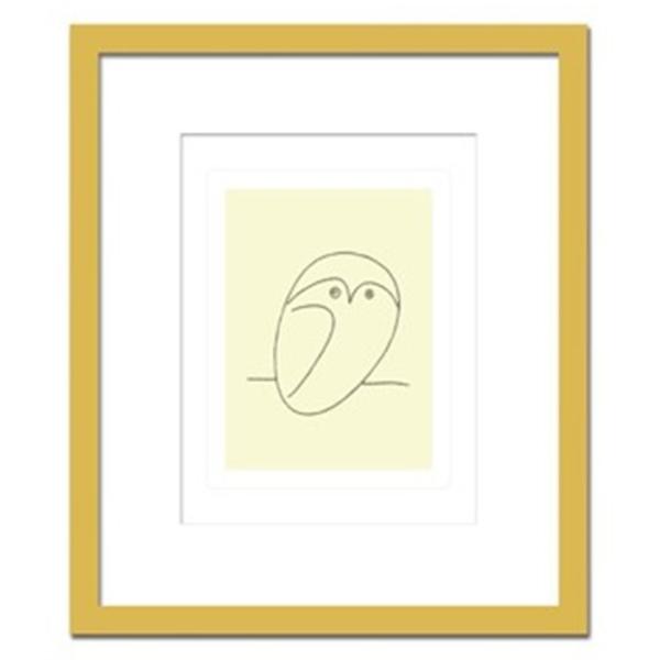 アートパネル ピカソ 額 フレーム おしゃれ 絵画 モダンアート 壁掛け ウォールデコレーション Pablo, Picasso Le hibou 650x550mm