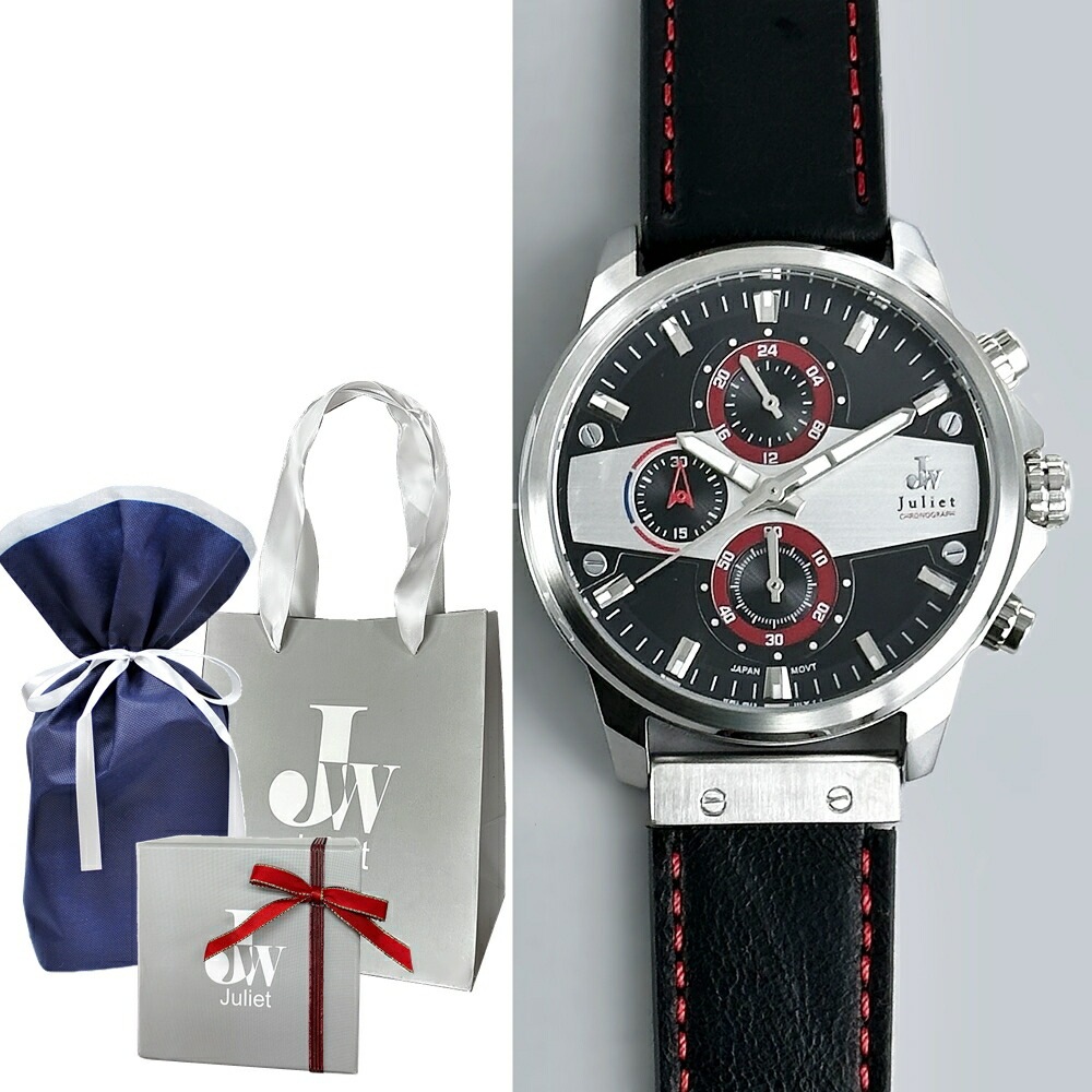 ラッピング済 ギフトセット 誕生日プレゼント 男性 腕時計 手表 メンズ レディース ユニセックス ショッパー付き ジュリエットウォッチ おしゃれ ビジネス 時計 お父さん 父の日ギフト ギフト 男性