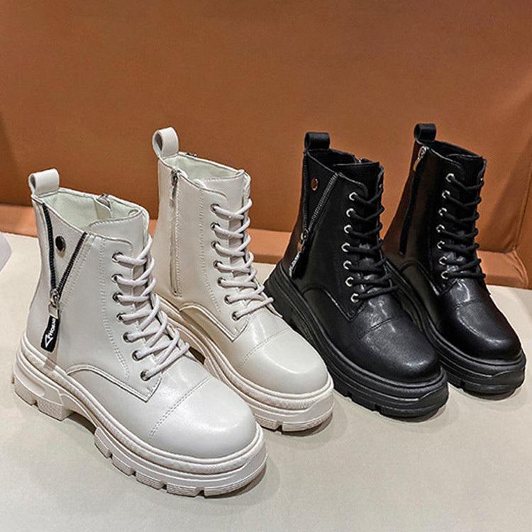 ブーツ 太ヒール イギリス風 レディースブーツ ミリタリーブーツ ワークブーツ レディース シークレットブーツ ブーツ ショートブーツ 大人の魅力 靴 マウンテンブーツ