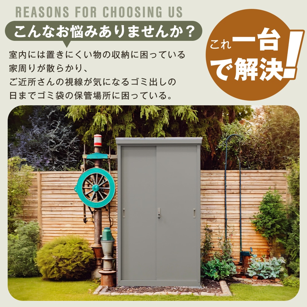 【国内へ発送&送·料·無·料】149【元SKU：N509P194635A タイプC ブラック】戸外収納庫 倉庫 大型物置 屋外 防水/耐侯 収納可能 ガーデン/庭/田畑/農場 頑丈 大容量