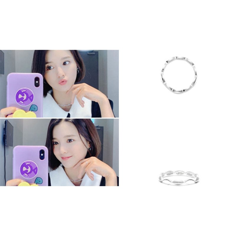 [HARANG]★韓国人気★BTS 着用★ HR 44R_Moonstone Flower Ring HARANG]☆韓国人気☆BTS 着用☆ HR 44R_Moonstone Flower Ring