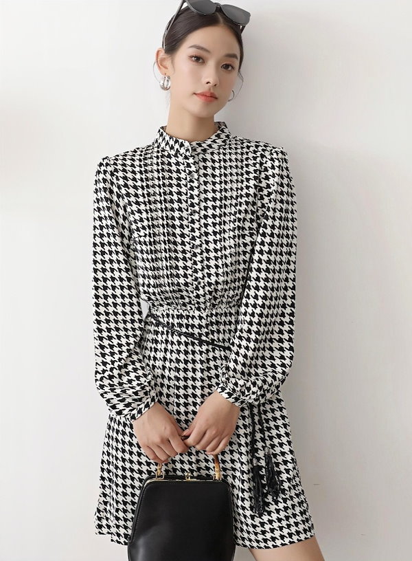 Qoo10] 2025早秋新作0815 チェック柄ワン