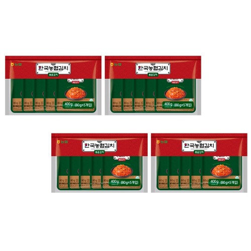 農協食品韓国農協キムチ炒めキムチ80g×5個×4セット小包 8,775円