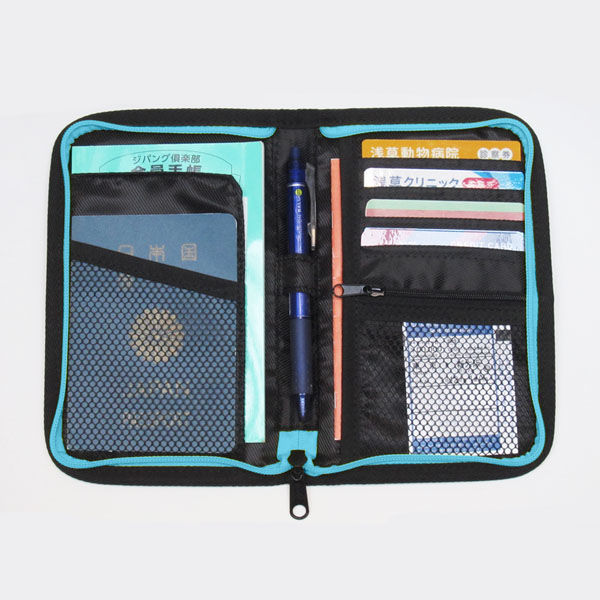 （まとめ買い）コレクト マルチケース布製 多機能収納ケース ブルー CP-30U-BL [x3]