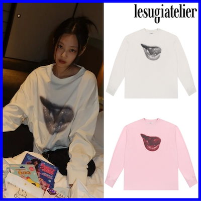 【LESUGIATELIER】ジェニ着用◆ロングスリーブTシャツ◆送料無料 Qoo10] [公式正規品] 【LESUGIATELI