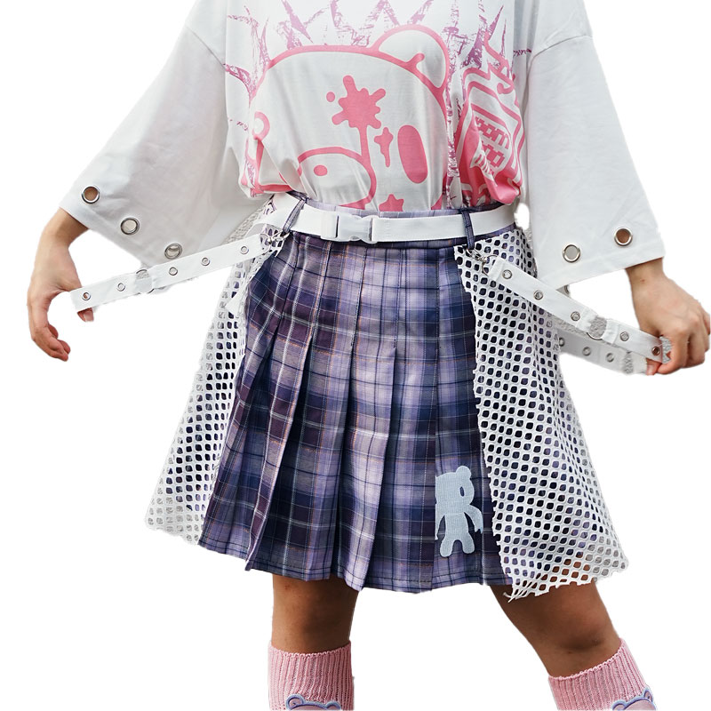 ACDC RAG パステルグルーミー メッシュスカート ミニ丈 原宿 原宿系 ファッション コラボ グルーミー gloomy 病みかわいい 病みかわ