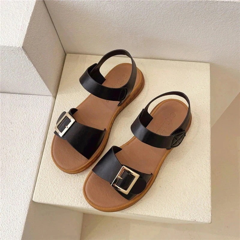 サンダルシューズビーチサンダルスポーツサンダルレディースローヒール軽量歩きやすい痛くない通勤通学走れるぺたんこフラットシューズ1271