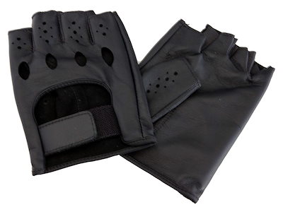 他サイト： レザックス JOYFIT ドライビンググローブ 半指羊革 黒 08の商品画像