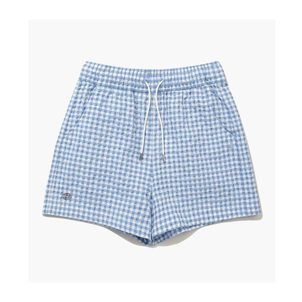 [] 女性 クリンクル シアサッカー 3.5部 ショートパンツ LBL / QQ222OHP51