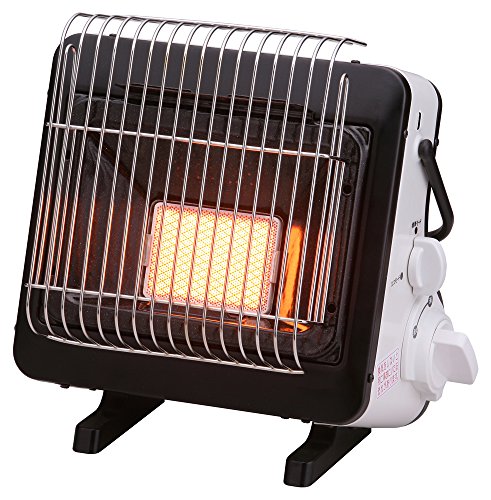 イワタニ カセットガスストーブ 速暖持ち運び簡単屋内専用 CB-STV-EXブラック＆ホワイト木造 3 畳