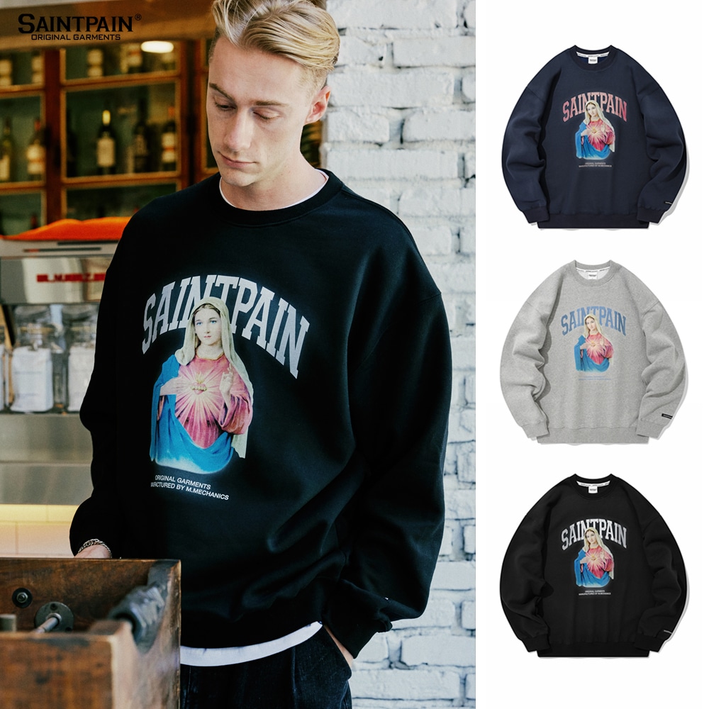 BTS 着用 ブランド SP HEART OF MARY CREWNECK 3色