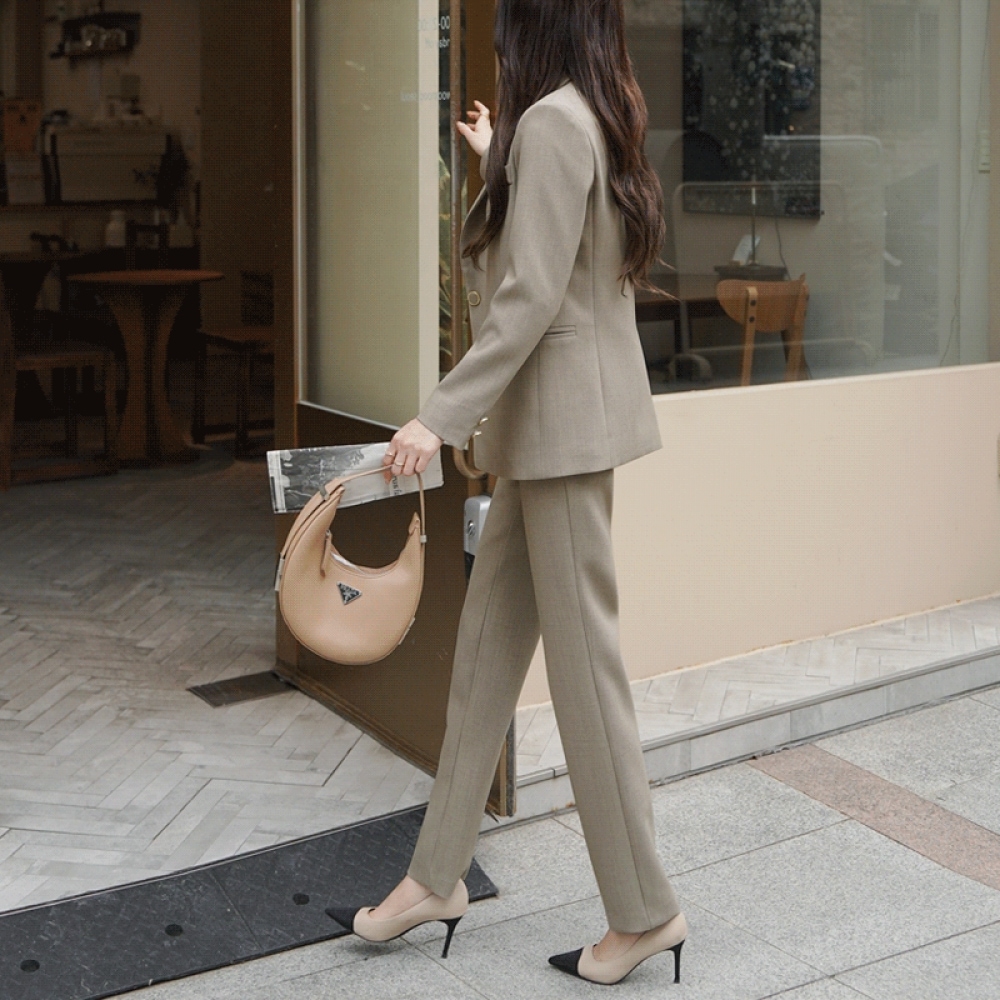 Click & Funny スリムフィットギャランティストレートスラックス [SMLサイズ]