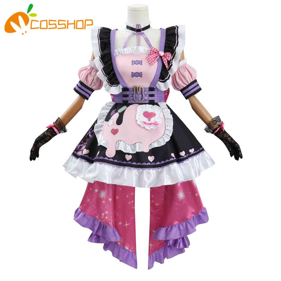VTuber にじさんじNijisanji EN Maria Marionette 2.0 風　コスプレ衣装 ウィッグ能 cosplay 仮装 二次会 イベント パーティー-957
