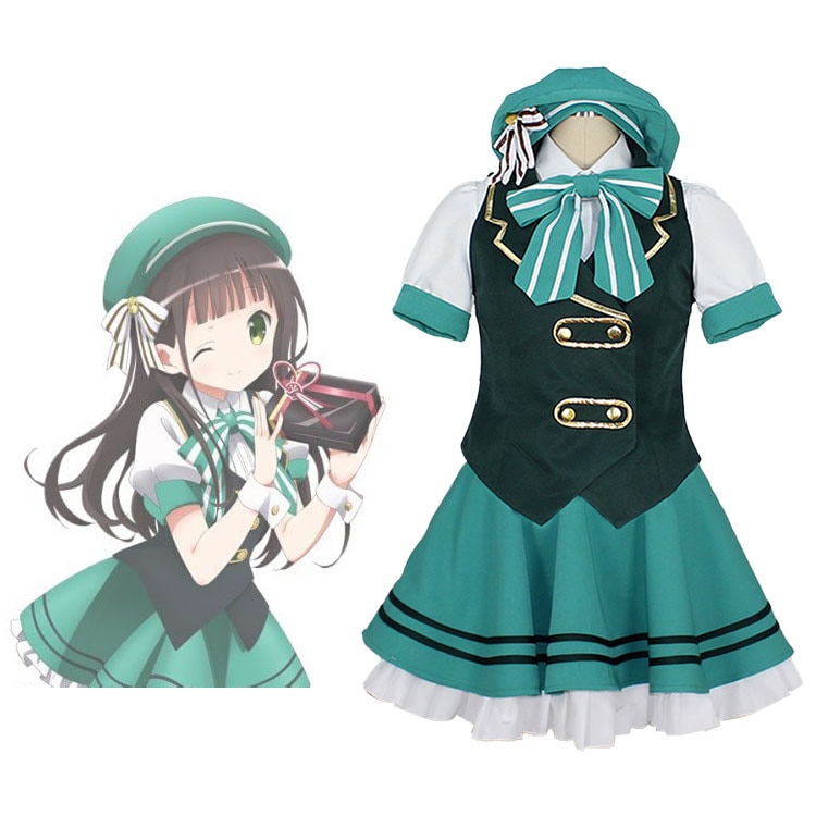 ご注文はうさぎですか 宇治松千夜 メイド服 コスプレ衣装