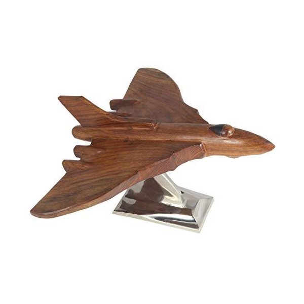 32cm Avro Vulcan Bomber Plane Hawker Siddeley Aircraft Model RAF Sheesham Wood 並行輸入品