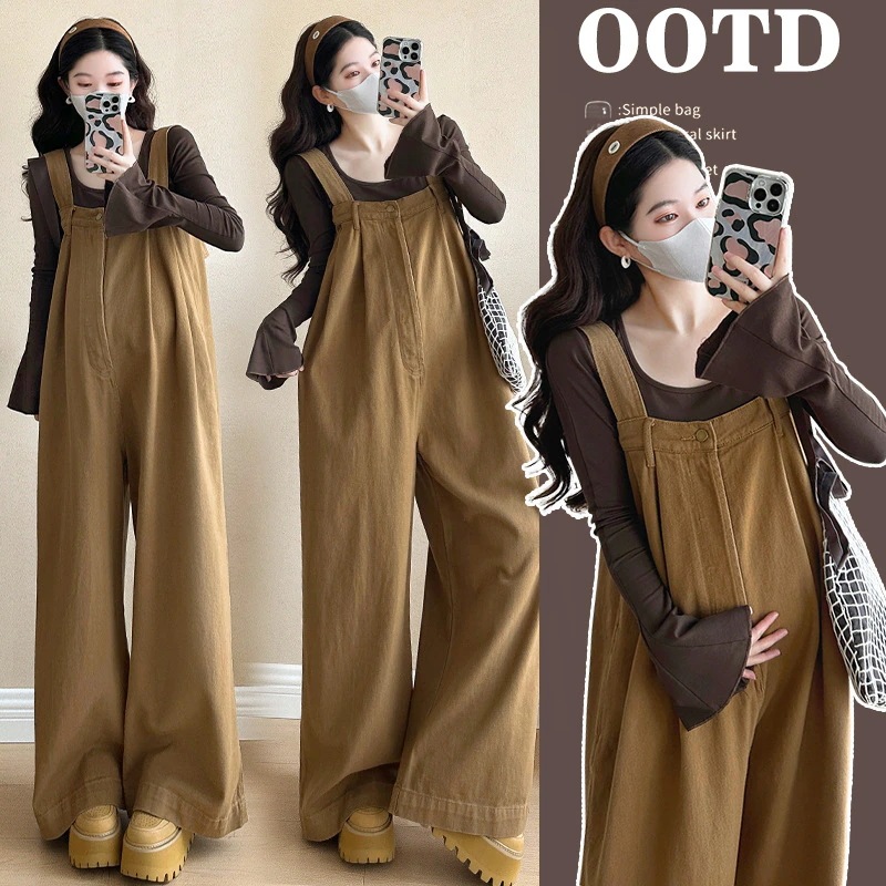 マタニティ春と秋の2025新しいセット外国のスタイリッシュな加齢バックパンツレジャートップス女性の緩やかなシニアセンス