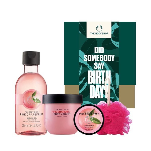 【The body shop】 ギフト ラッピング グレープ(グレープフルーツ)ボディセット (贈呈品なくなり次第贈呈終了)